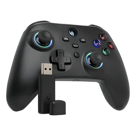 Controle Compatível Xbox One Séries Pc Led Sem Fio KNUP KP-GM035 Preto