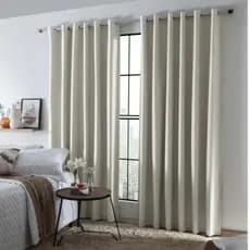 Cortina Blackout 100% Corta Luz Linho Premium Sala Quarto Ilhós Cromado 2,50x3,84
