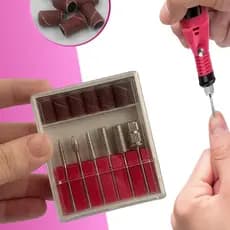 Kit 6 Brocas De Lixa Elétrica Unhas Manicure 6 Refis de Lixas