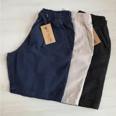 Kit 3 Shorts Sarja Brim Mauricinho Bermudas Masculina Casual.
