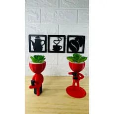 Kit Casal Cantinho Do Café 5 Peças Decoração