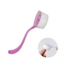 Escova de Pó Para Limpeza De Unha Redonda Para Manicure e Pedicure