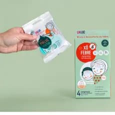Kit de Vacinação Pikluc + Xô Febre Likluc Cuidado Infantil Prático Compressa Gel Adesivo Refrescante