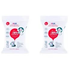 KIT 2 Limpa Chupeta Lenços Umedecidos Higienizadores Likluc Bebê Limpeza Rápida Sem Álcool