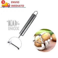 Descascador de Legumes Vegetais Frutas em Inox Prático