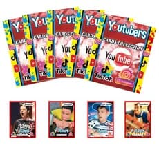 200 Cards Cartinhas Figurinhas Youtubers - 50 Pacotes atacado bater bafo