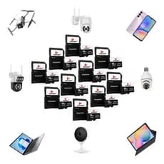 Kit 10 Cartão Memória 16gb P/câmera Wifi Intelbras Yoosee Adpatador Micro Sd