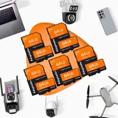 5 Cartão Memória 64gb Câmera Wifi Ip Icsee Yoosee Original Cartão de Memória Câmera de Segurança