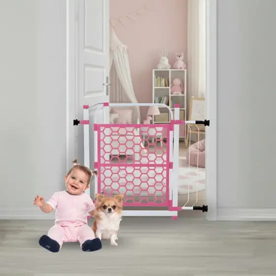 Grade De Segurança Ajustável Para Bebês E Pets 78 A 88 Cm