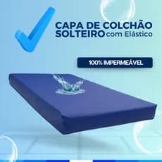 Capa Impermeável de Colchão Solteiro Hospitalar Antialérgica Antiácaro com Elástico