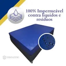 Capa de Colchão Casal Impermeável Hospitalar Antialérgica Antimofo Antiácaro com Elástico