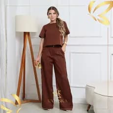 Conjunto Feminino Alfaiataria Luxuoso social FORMAL BLUSA E PANTALONA LOOK EXECUTIVO ENVIO IMEDIATO