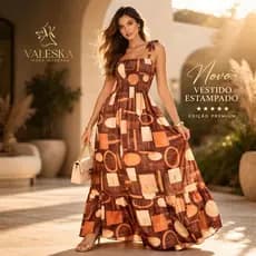 Vestido Feminino Longo elegante festa Geométrico tecido duna premium ENVIO IMEDIATO Natal Formatura