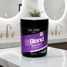 Máscara Capilar Anti Frizz BTox Orgânico Blond Loiro 1000gr Feel Happy