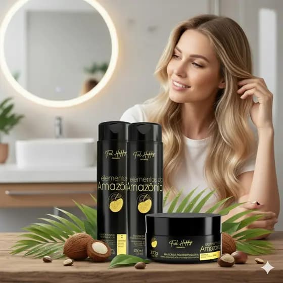 Kit Capilar Regenerador Elementos da Amazônia Feel Happy