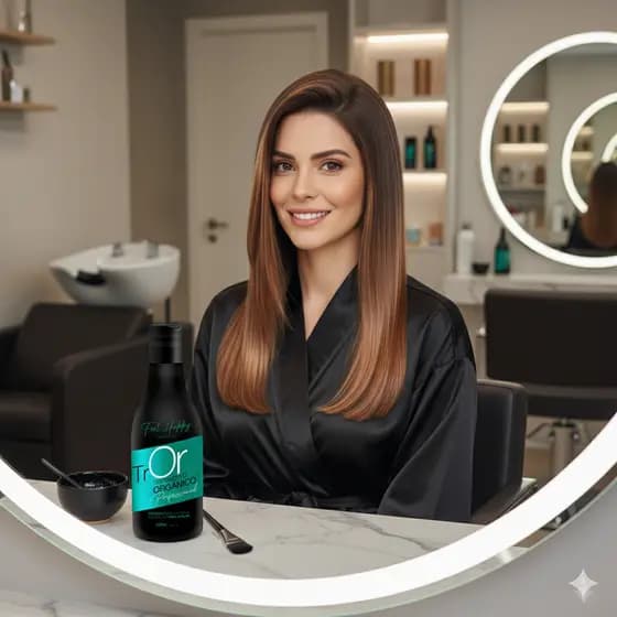 Escova Progressiva Sem Formol Orgânico Anti Frizz 300ml Feel Happy