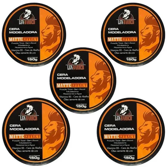 5 Cera matte efect 150g - LGN Barber(uso masculino)