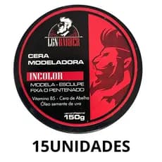 15Un Cera consistente p/ pentear incolor capilar 150g - LGN Barber(USO MASCULINO)