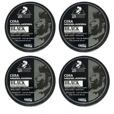 4Un Cera black mega pigmentação modelador capilar p/ pentear 150g - LGN Barber (uso masculino)