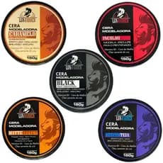 Ceras Modeladoras  MULTIPLA ESCOLHA  Black, Caramelo, Incolor, Matte e Teia 150g - LGN Barber