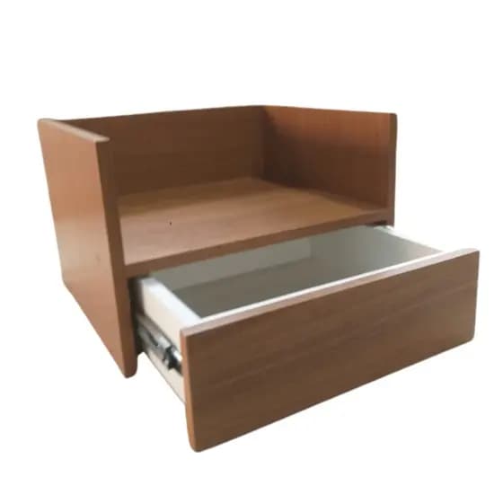Suporte para Micro-ondas Gaveta MDF Freijó Branco Preto Carvalho – Organizador Eletrodomésticos Cozinha – 27x58x35cm