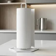 Suporte Porta Rolo Papel Toalha Vertical De Mesa Metal