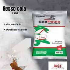 Gesso Cola 1KG para acabamentos e reparos