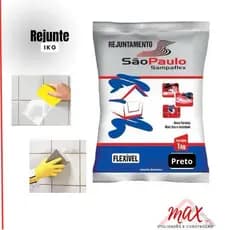Rejunte flexivel Preto 1Kg