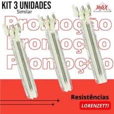Resistência Tipo Advanced Tipo Lorenzetti 220/7500w -Similar Kit 3 Unidades
