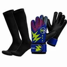 Kit Luva De Goleiro  e Meião Futebol futsal INFANTIL
