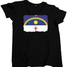Camisa Masculina Bandeira Estado Do Pernambuco Aquarela