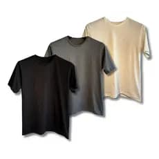 Kit 3 Camiseta Básica Regular Masculina 100% Algodão Conforto Normal T-Shirt