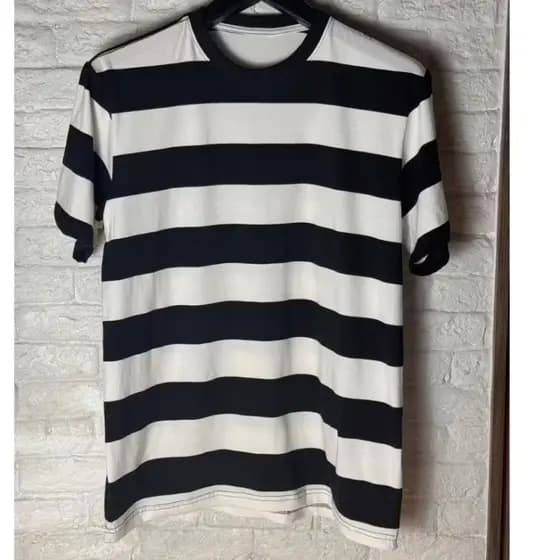 Blusa Masculina Listrada em Cotton/algodão com elastano premium Camiseta/camisa