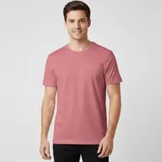 Camiseta Masculina Casual Manga Curta Confortável Modelagem Tradicional