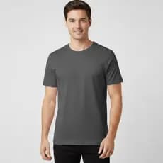 Camisa Básica Algodão Gola Redonda Respirável e Macia