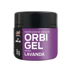 Aromatizante Gel Orbi 55g Lavanda Odorizador Cheirinho Para Carro Automotivo Ambientes Longa Duração