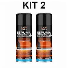 Kit 2 Limpa Espuma Orbi 300ml Multiuso Limpeza Para Sofá Banco de Carro Tapetes e Estofados