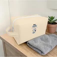 Necessaire Presente Dia dos Pais Bege Pai Meu Herói de Todos Dias Porta Objetos Organizador Masculino Para Viagem Bolsa