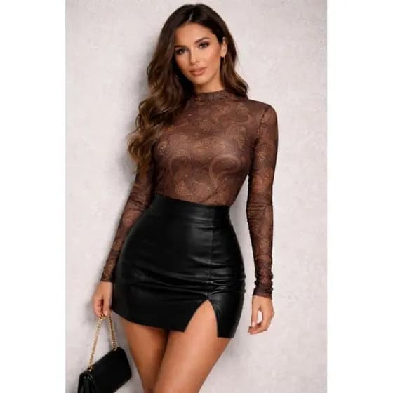 Blusa Tule Estampado