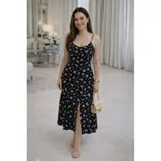 Vestido Floral Alça
