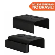 Esteiras Suporte Porta Copos Mdf Marrom Preto Braço Sofá Apoio Cerveja Controle