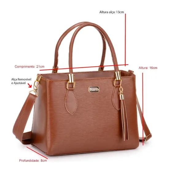 Bolsa Lorena Baby Duart's – Com Bolso Interno e Fecho com Zíper