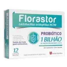 Probiótico Florastor 12 Cápsulas 1 Bilhão Lactobacillus Adulto