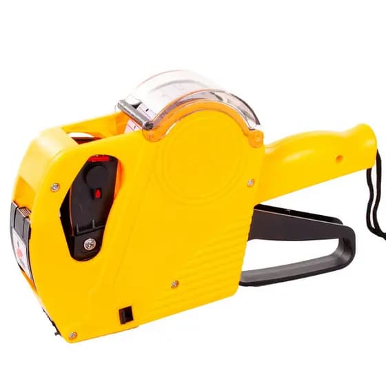 Etiquetadora Manual De Preços 8 Dígitos c/ Refil e Etiquetas Amarelo