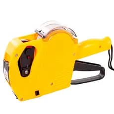 Etiquetadora Manual De Preços 8 Dígitos c/ Refil e Etiquetas Amarelo