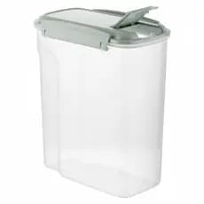 Pote Hermético para Alimentos Clink com Abertura e Tampa Vedaçao Retangular de Plástico 2450ML Verde Água