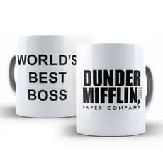 Caneca Porcelana The Office World's Best Boss Série 325ml