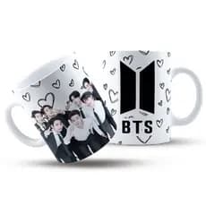 Caneca Porcelana Personalizada Bts Army Bangtan Boys Kpop 325ml