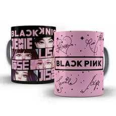 Caneca Porcelana Blackpink Kpop Lisa Jennie Jisoo Rose