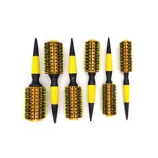Escova Profissional UMI de Cerdas Naturais de Javali Para Escovação de Cabelo Cor Amarelo